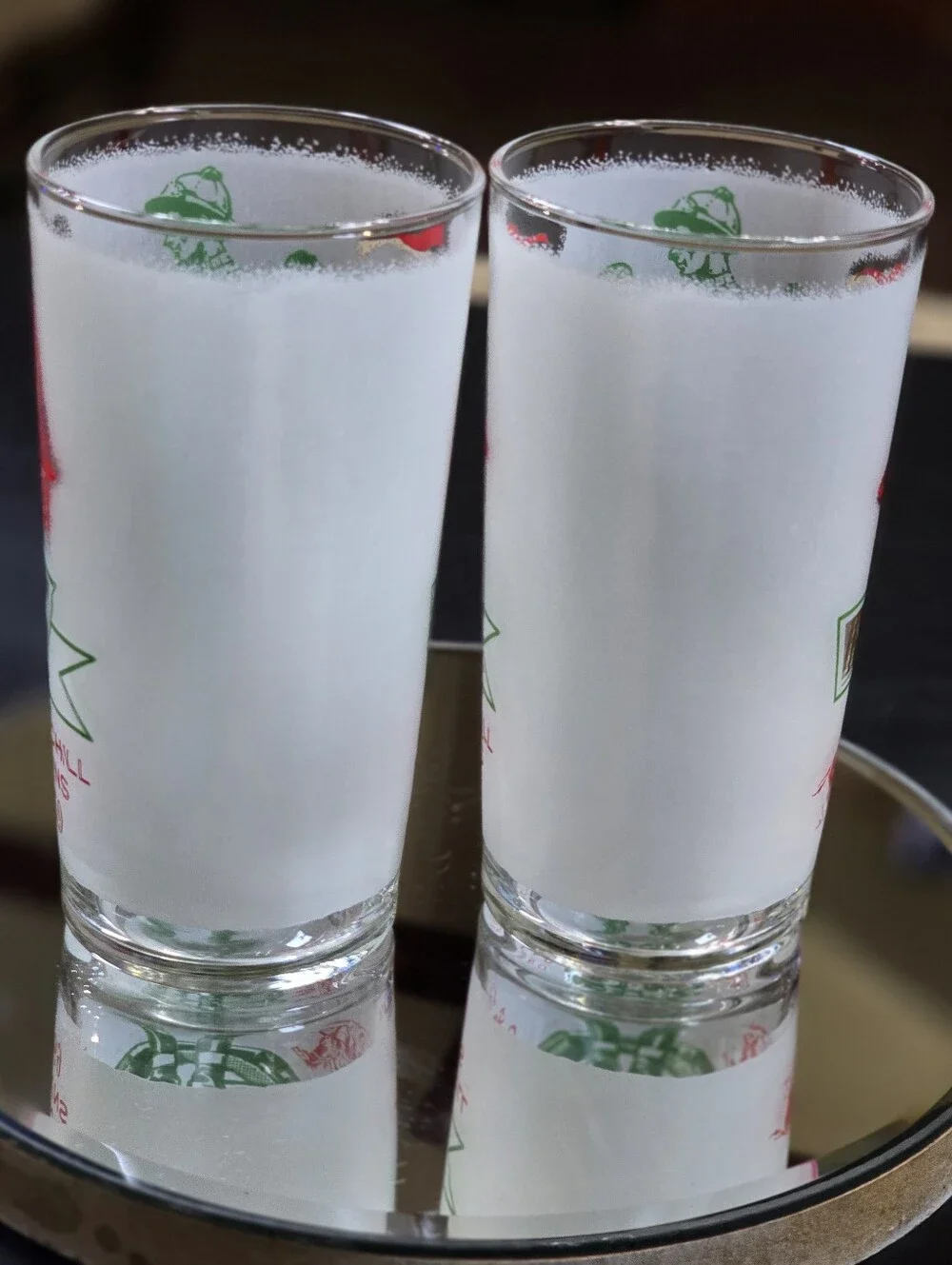 Vintage Kentucky Derby Churchill Downs 1969 Frosted Mint Julep Glass Set Of 2